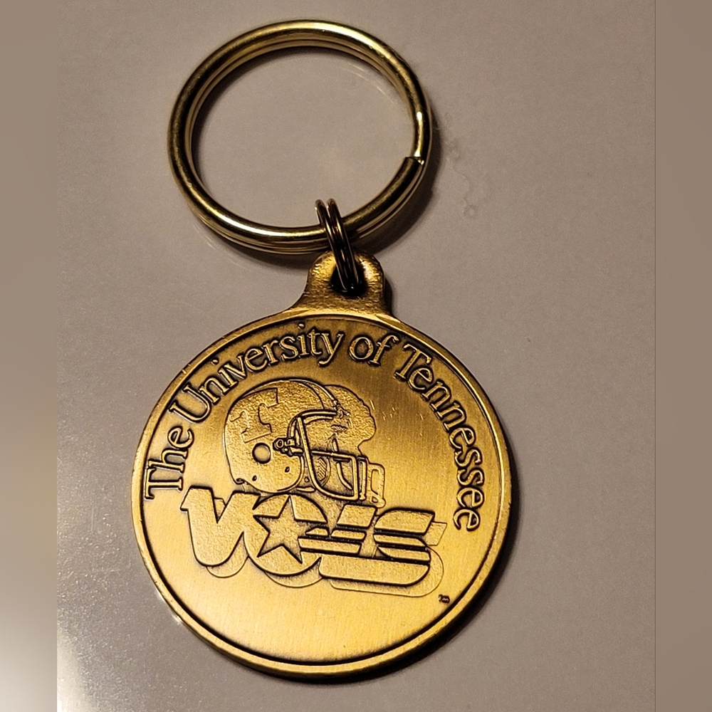 Gold Key & Card Holder with Embossed Medallion